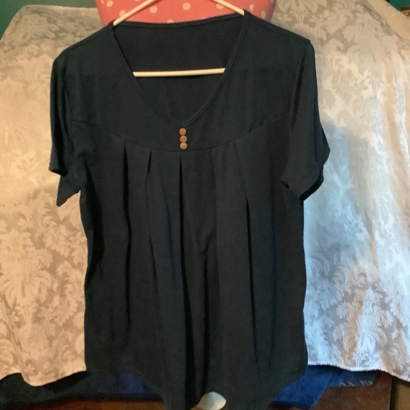 Women’s Black Causl V Neck T Shirt XL - Picture 5 of 15